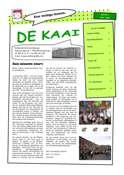 editie 1 - Middenschool Geraardsbergen