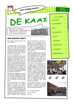 editie 1 - Middenschool Geraardsbergen
