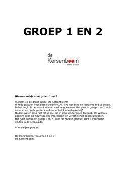 informatieboekje voor nieuwe ouders