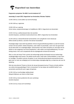 Het symposium `De HBO-V van de toekomst 2