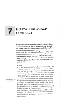 HET PSYCHQLCJGISCH C&Oacute;NTRACT