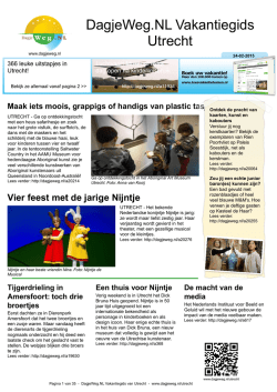 DagjeWeg.NL Vakantiegids Utrecht
