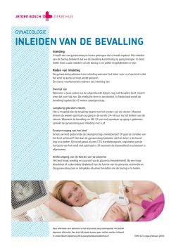 InleIden van de bevallIng