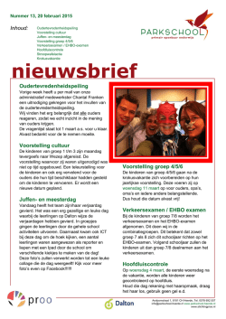 Laatste nieuwsbrief