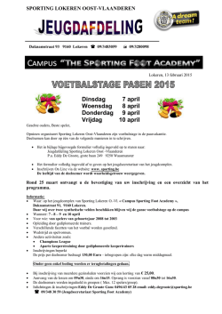het document - Sporting Lokeren OVL
