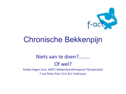 Fetske Hogen esch bekkenfysiotherapeut - pijn