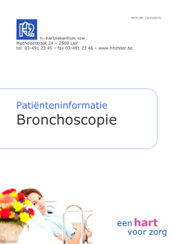 Bronchoscopie - H.-Hartziekenhuis Lier