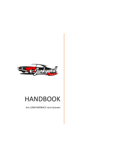 Handbook - Een JYR racer bouwen