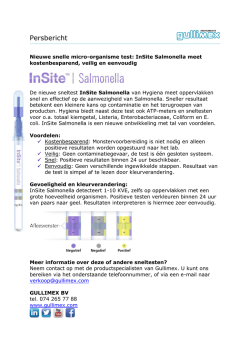 InSite Salmonella meet snel en kostenbesparend