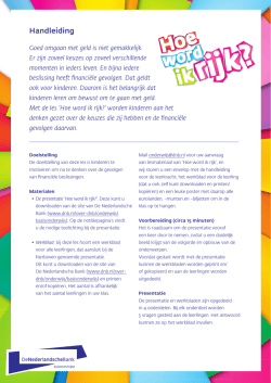 Handleiding leerkracht - `Hoe word ik rijk?`