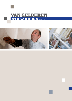 Brochure - Van Gelderen Stukadoors
