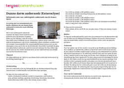 Dunne darm onderzoek (Enteroclyse)