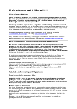 Informatieberichten week 9