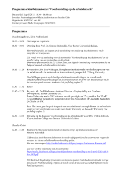 Programma 2 april - Universiteit Leiden