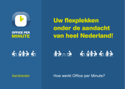 Ik ben aanbieder van flexplekken