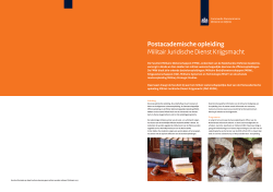 "Brochure Postacademische opleiding" PDF document | 2 pagina`s