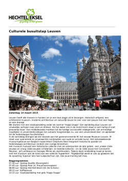 Culturele busuitstap Leuven - Gemeente Hechtel