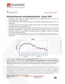 januari 2015  - Nationaal Instituut voor de Statistiek