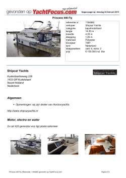 Shipcar Yachts Algemeen Motor, electra en water