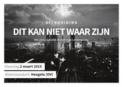 DIT KAN NIET WAAR ZIJN
