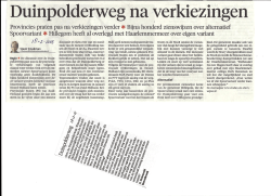 Duinpolderweg na verkiezingen e.d. Haarlems
