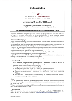 een Nederlandstalige communicatiemedewerker (m/v)