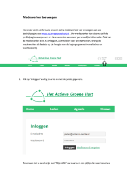 voeg eventuele medewerkers toe