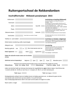 inschrijfformulier ponykampen 2015