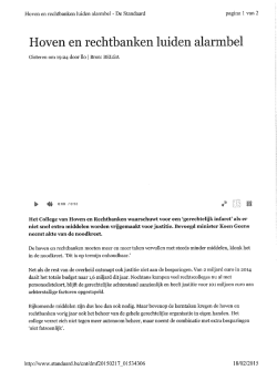 iden alar bel - College van de hoven en rechtbanken
