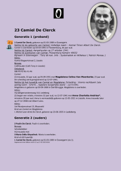 23 Camiel De Clerck