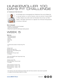 Hunkemoller-100 days-Fit-Challenge-week-5