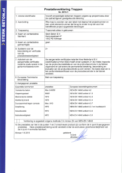 Trappen prestatieverklaring 2013-1