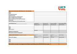 Inventarisatieformulier werkgever sector Uitzenden