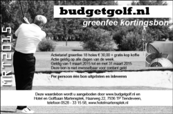 Deze bon - Budgetgolf