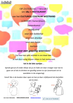 kortom voor een gezellig weerzien!