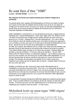 Ils sont fiers d`&ecirc;tre "1080"