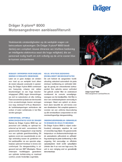 Dr&auml;ger X-plore&reg; 8000 Motoraangedreven aanblaasfilterunit