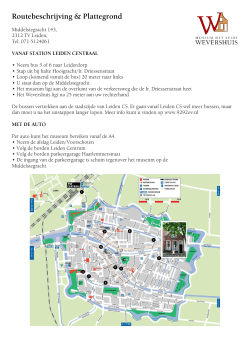 Routebeschrijving & Plattegrond