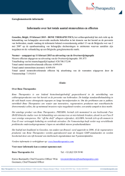 Informatie over het totale aantal stemrechten en effecten