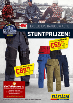 STUNTPRIJZEN! - De Tollenaere