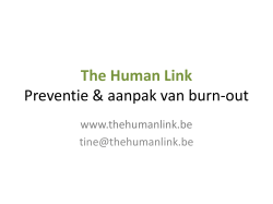 The human link_aanbod burn-out