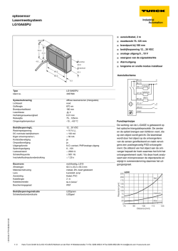 Datasheet (Nederlands)