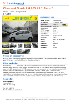 Chevrolet Spark 1.0 16V LS * Airco *