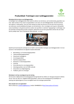 hier de 3 EplusW Trainings Productbladen