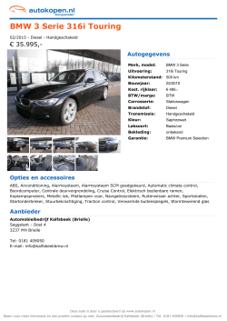 BMW 3 Serie 316i Touring