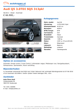 Audi Q5 3.0TDI SQ5 313pk!