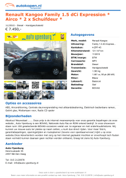 Renault Kangoo Family 1.5 dCi Expression * Airco