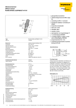 Ultrasoonsensor diffuse sensor RU40U-M18E