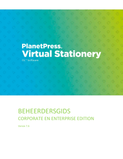 BEHEERDERSGIDS - VirtualStationery.com