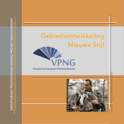 het boekje - Vereniging Projectmanagement
